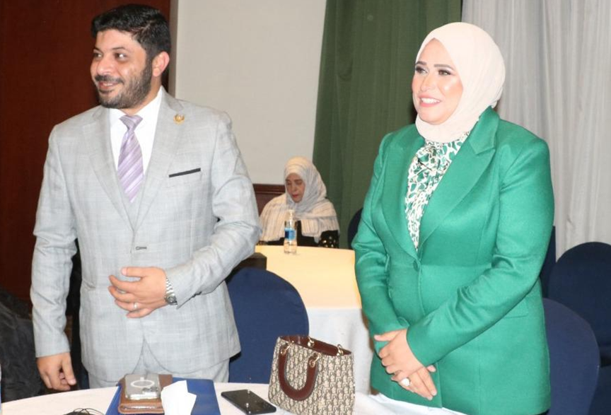 Dr. Asmaa El-Dessouky presenting the Woman and AI Initiative at Petroproject